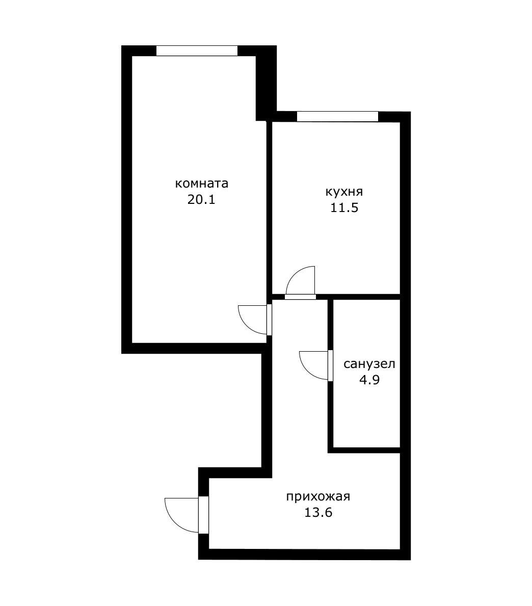 Фото №8: 1-комнатная квартира 50 м² - Краснодар, Завод Радиоизмерительных Приборов, Прикубанский внутригородской округ, п. Калинино, пер. Ленинский, 15