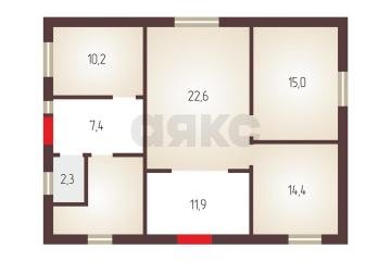 Фото №2: Дом 92 м² - Елизаветинская, ст Фруктовый, ул. Яблоневая