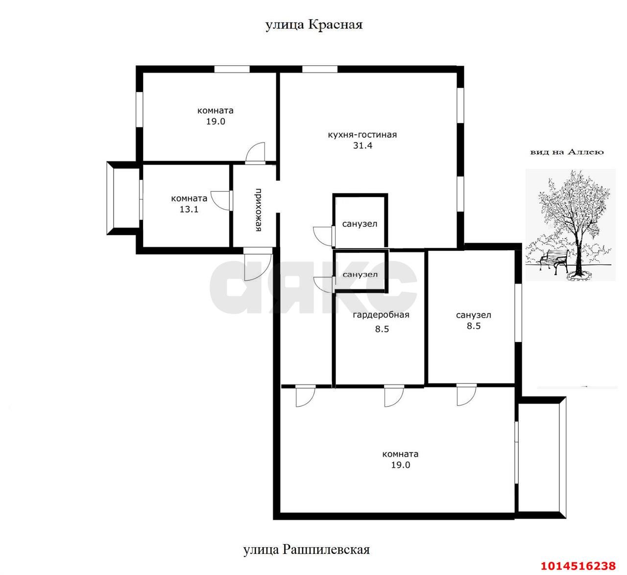 Фото №19: 3-комнатная квартира 120 м² - Краснодар, Западный внутригородской округ, ул. Рашпилевская, 132
