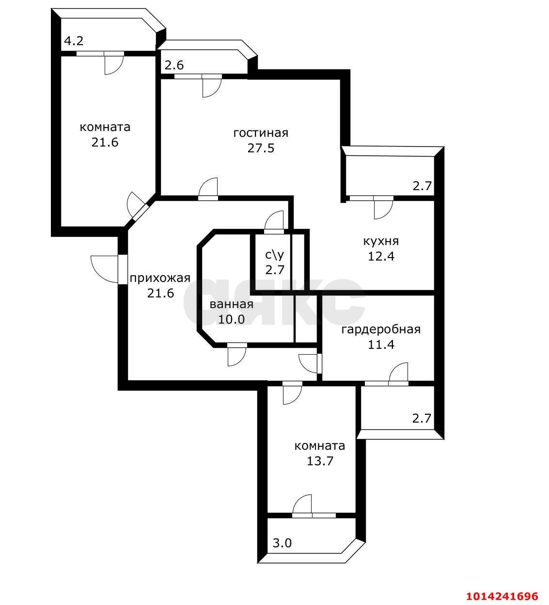 Фото №26: 3-комнатная квартира 136 м² - Краснодар, Центральный, ул. Кубанская набережная, 64