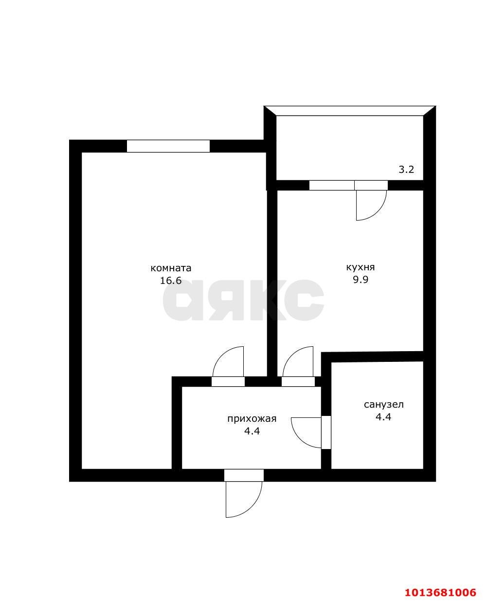 Фото №7: 1-комнатная квартира 37 м² - Краснодар, жилой комплекс Бауинвест, ул. Героя Владислава Посадского, 16/1