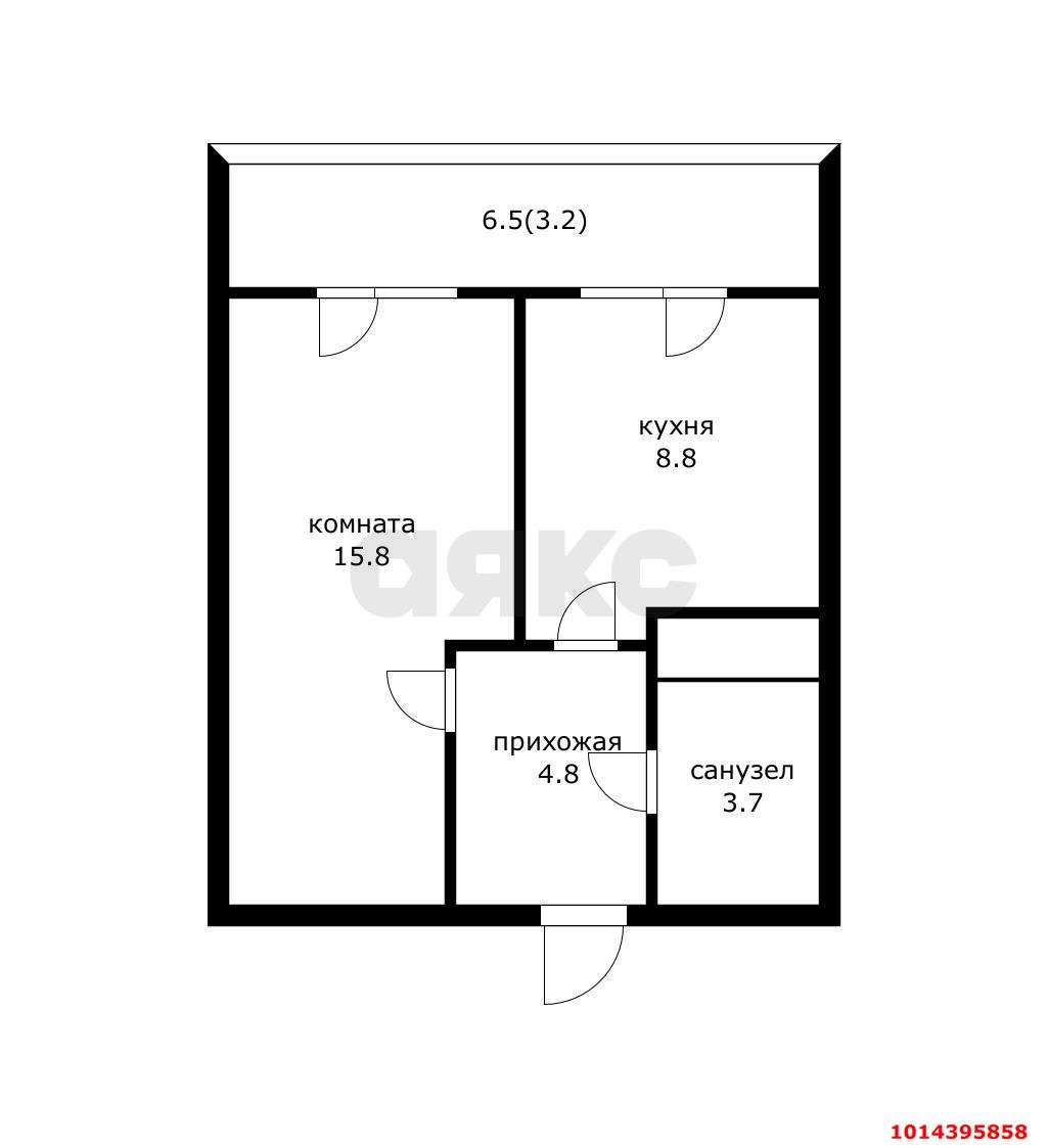 Фото №2: 1-комнатная квартира 36 м² - Краснодар, жилой комплекс Зеленодар, ул. имени М.П. Шемякина, 2