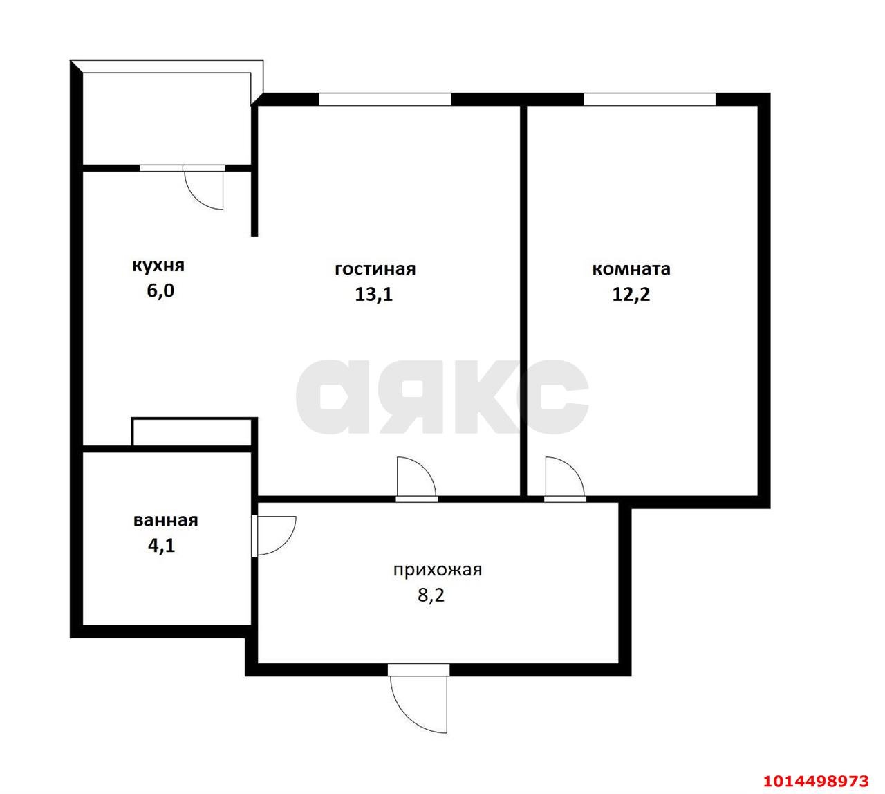 Фото №6: 2-комнатная квартира 43 м² - Краснодар, жилой комплекс Перспектива, ул. Героев-Разведчиков, 6к3