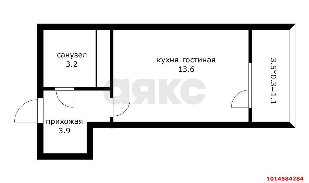 Фото №16: Студия 20 м² - Краснодар, Молодёжный, ул. Дубравная, 1