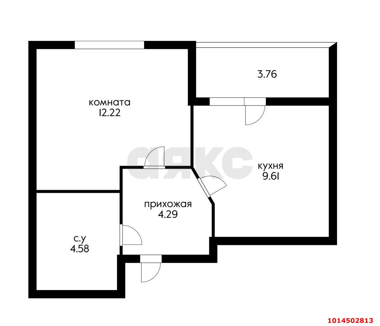 Фото №3: 1-комнатная квартира 33 м² - Краснодар, Славянский, ул. Красных Партизан, 1/4к16