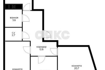 Фото №2: 3-комнатная квартира 76 м² - Краснодар, мкр. жилой комплекс Фонтаны, ул. Воронежская, 47Д