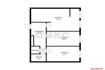 Фото №1: 2-комнатная квартира 79 м² - Краснодар, мкр. Завод Измерительных Приборов, ул. Зиповская, 34к2