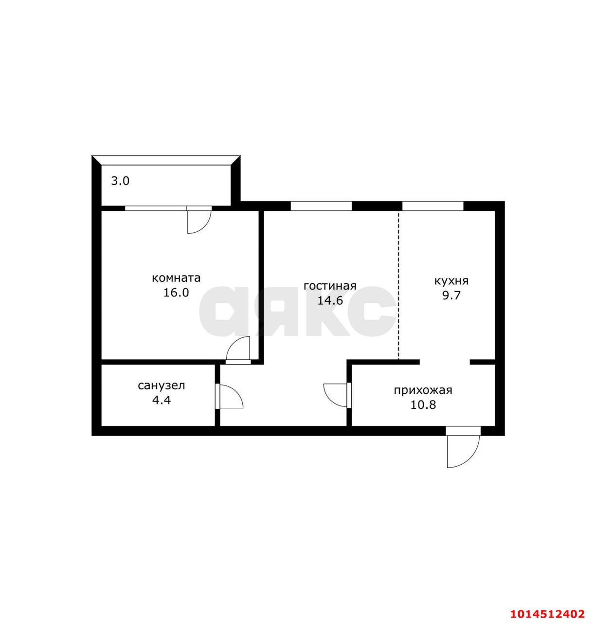 Фото №17: 2-комнатная квартира 55 м² - Новая Адыгея, жилой комплекс Тургеневский, ул. Тургеневское шоссе, 3А/2