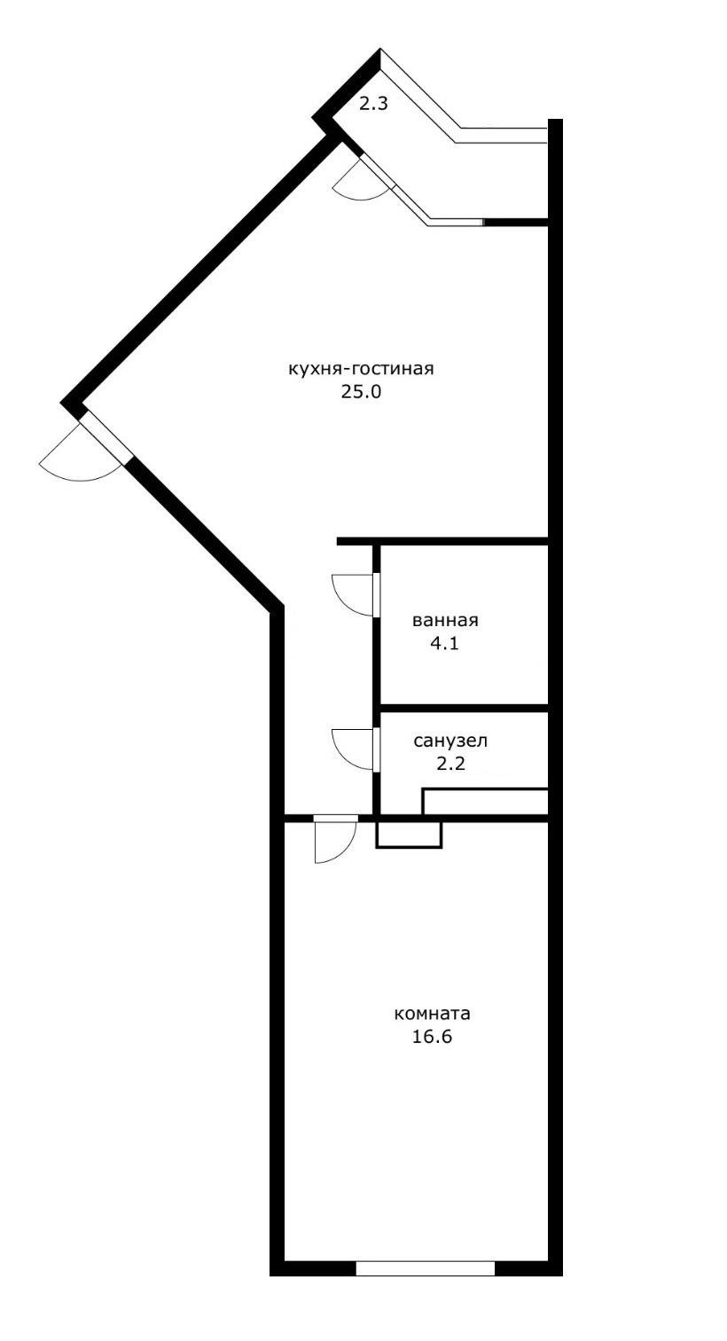 Фото №9: 1-комнатная квартира 51 м² - Краснодар, Карасунский внутригородской округ, мкр. жилой комплекс Каскад, ул. имени Дмитрия Благоева, 31к2