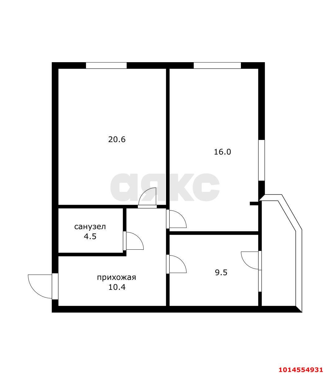 Фото №17: 2-комнатная квартира 65 м² - Краснодар, Фестивальный, ул. Атарбекова, 7