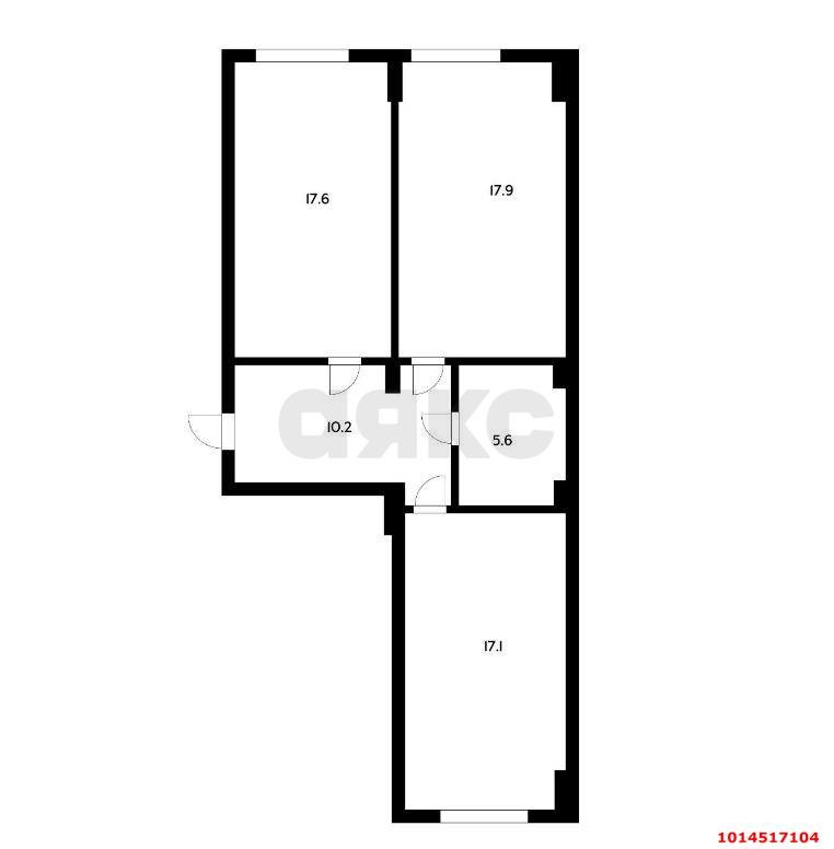 Фото №1: 2-комнатная квартира 68 м² - Краснодар, Поле Чудес, Прикубанский внутригородской округ, мкр. Фестивальный, ул. Сергея Михалёва, 2Б