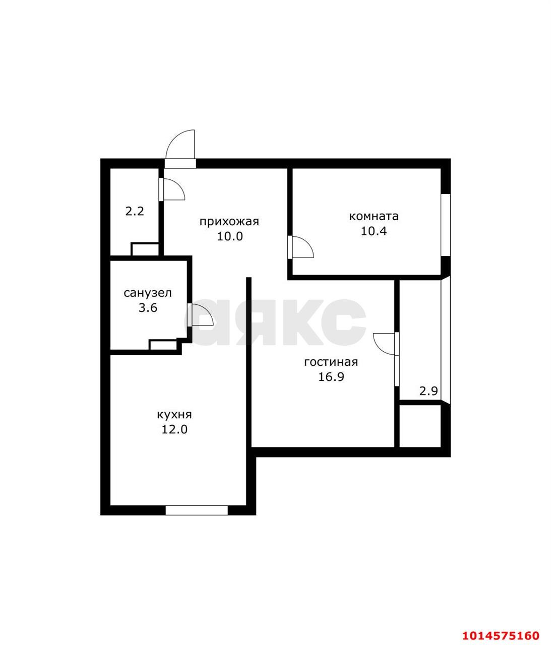 Фото №15: 2-комнатная квартира 60 м² - Краснодар, жилой комплекс Новелла, ул. Питерская, 40к4