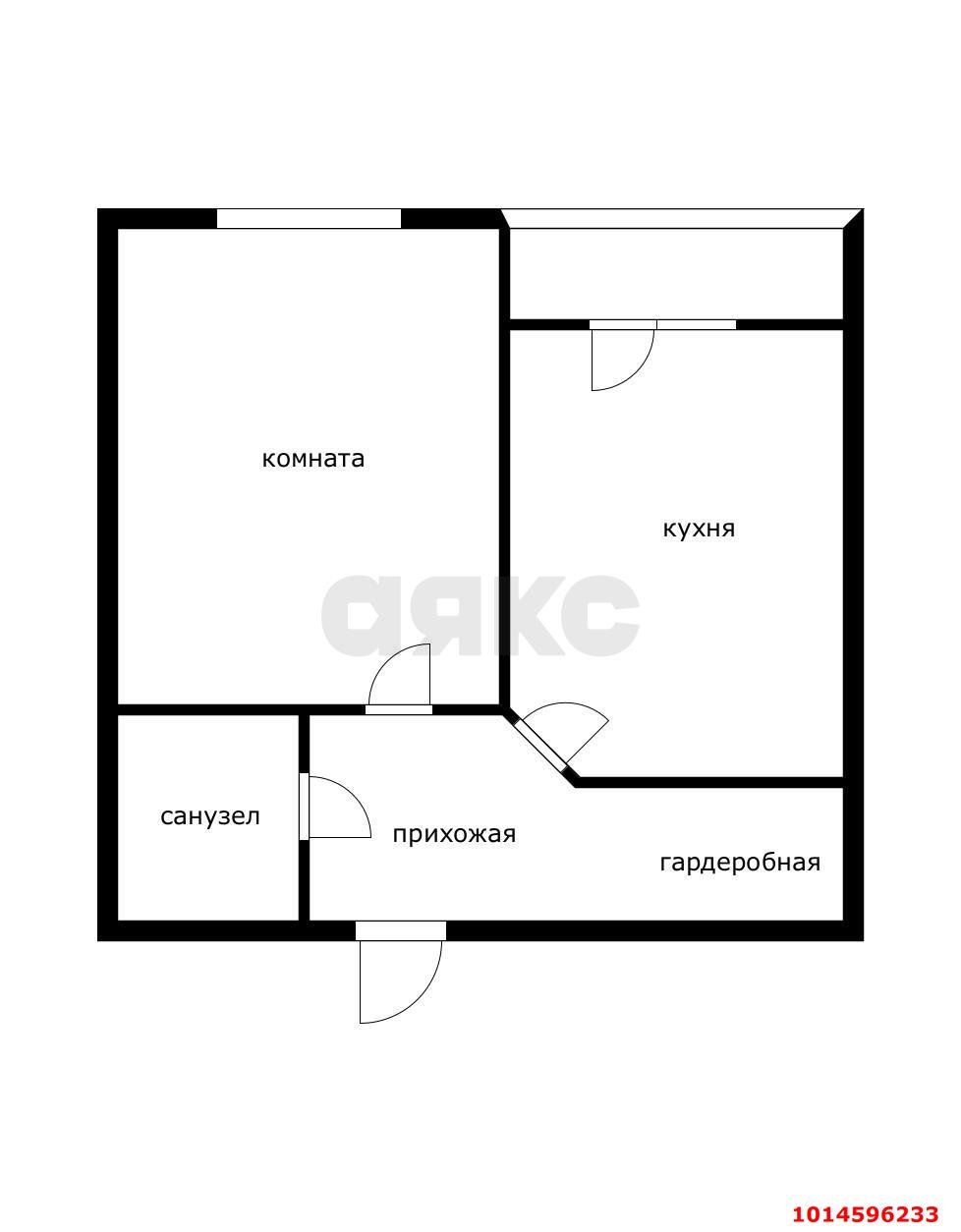 Фото №10: 1-комнатная квартира 35 м² - Краснодар, жилой комплекс Новые Черёмушки, ул. Селезнёва, 4/4