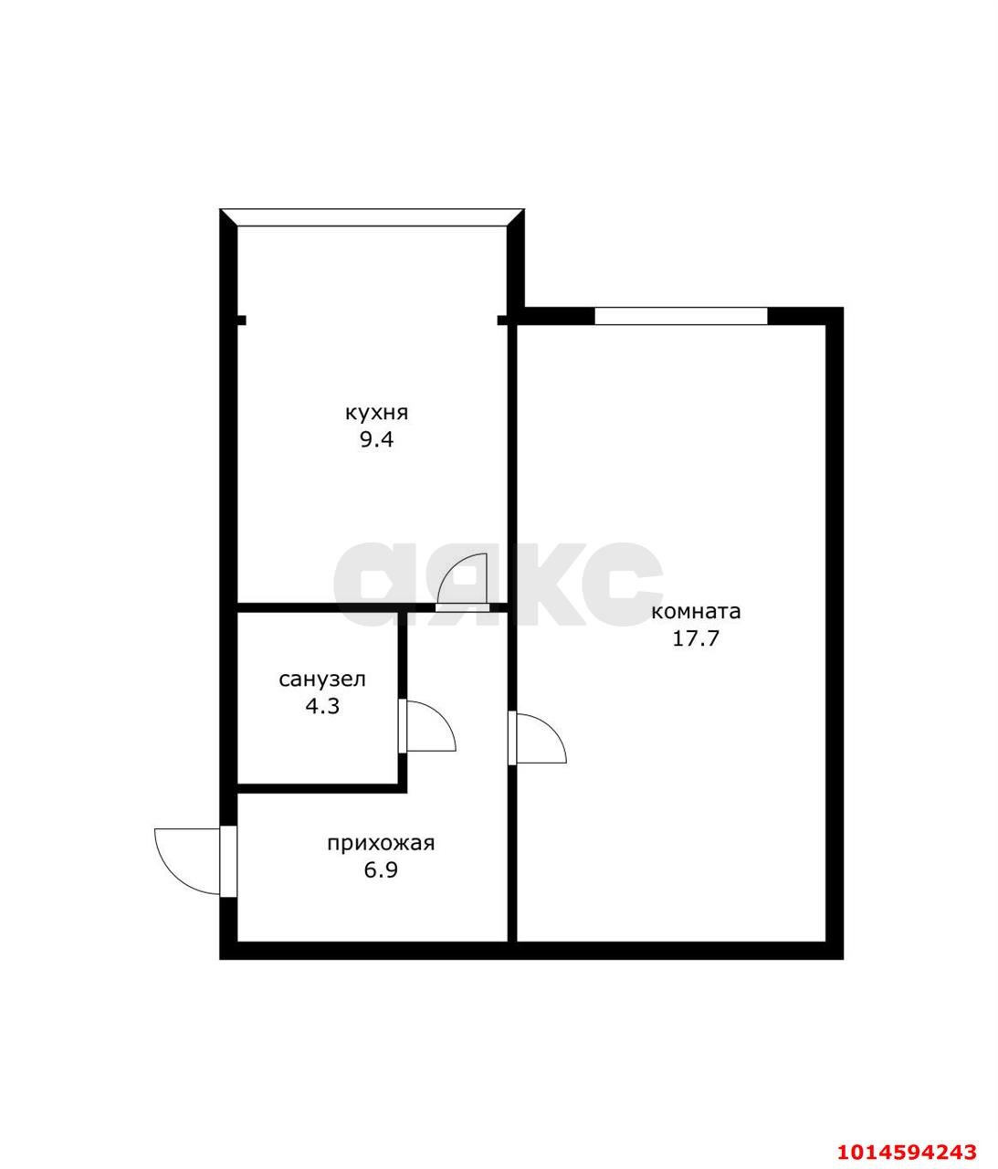 Фото №2: 1-комнатная квартира 40 м² - Краснодар, Музыкальный, ул. Агрохимическая, 134