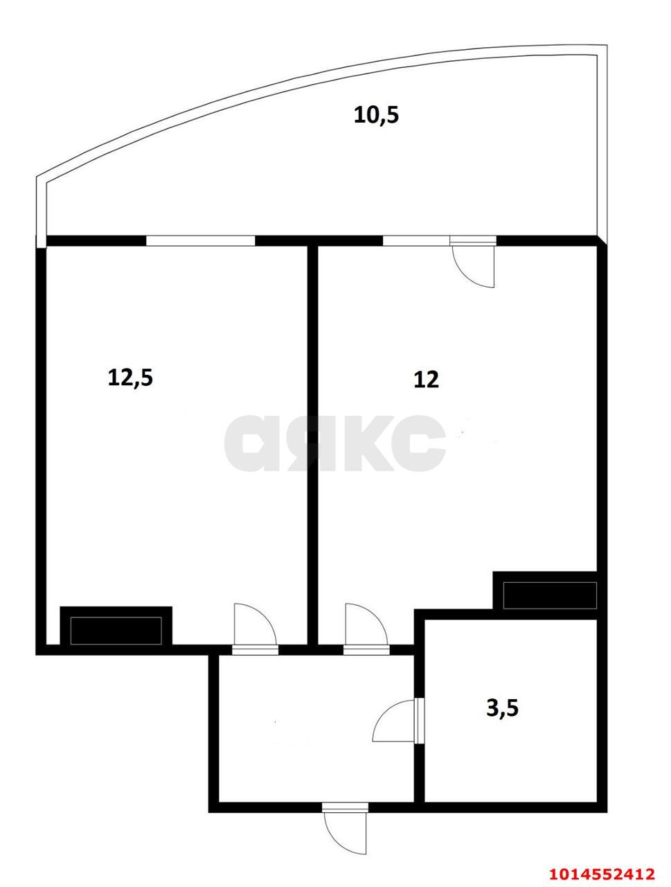 Фото №7: 1-комнатная квартира 42 м² - Краснодар, жилой комплекс Инсити-Парк, ул. Командорская, 1/3