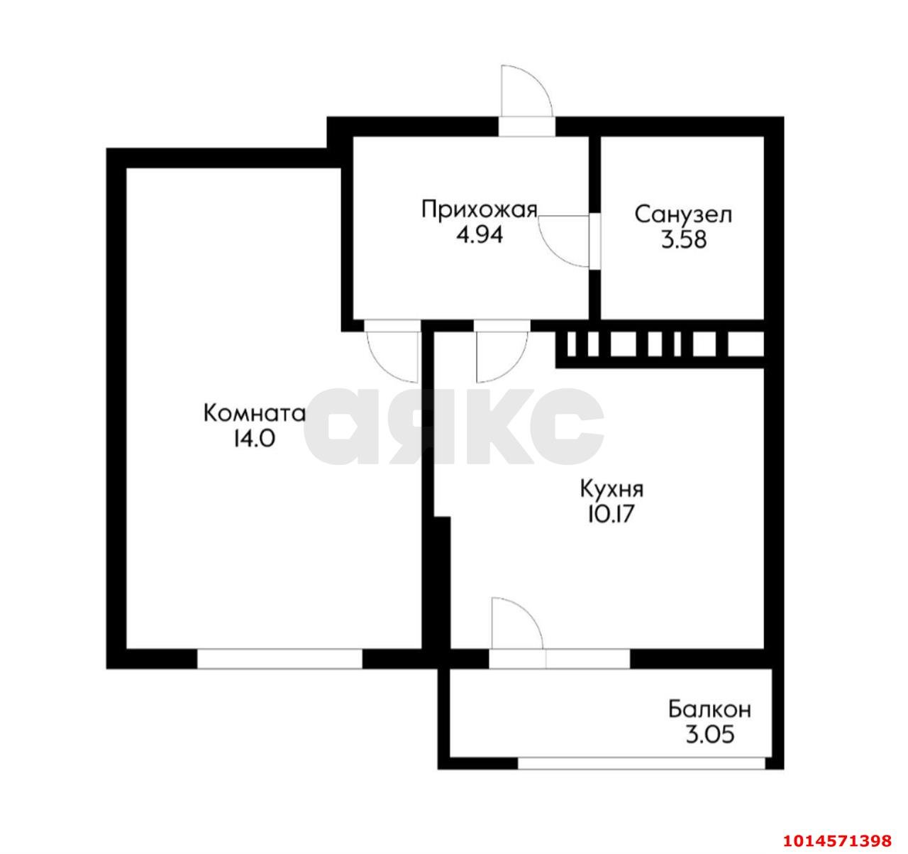 Фото №9: 1-комнатная квартира 33 м² - Краснодар, жилой комплекс Сармат, ул. Западный Обход, 65к1
