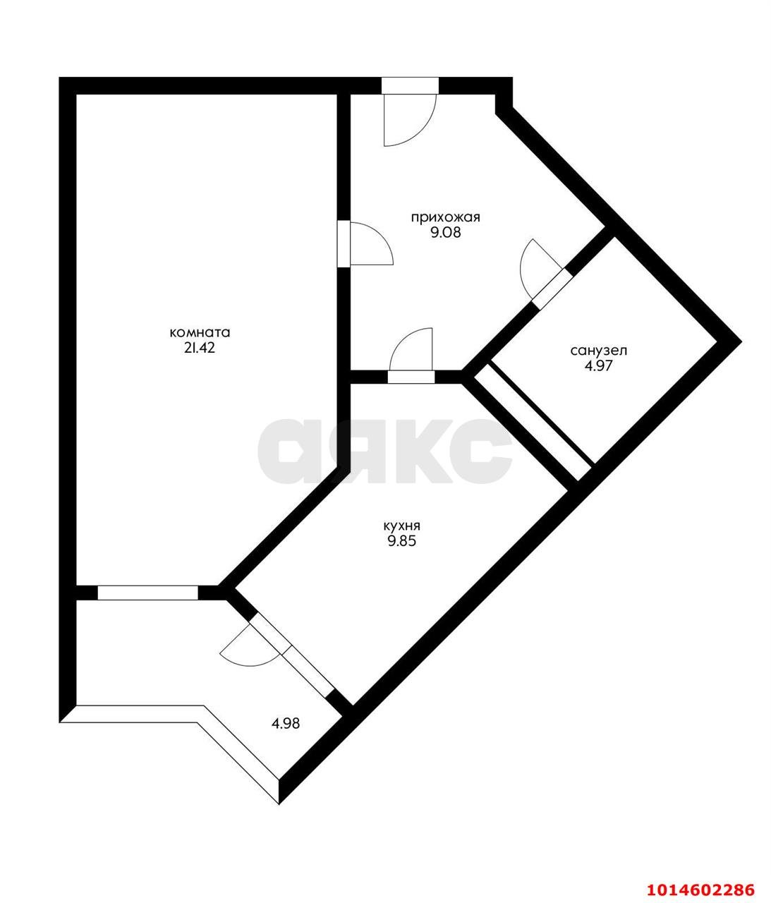 Фото №11: 1-комнатная квартира 50 м² - Краснодар, жилой комплекс Статус, ул. Стасова, 10