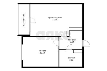 Фото №4: 1-комнатная квартира 37 м² - Краснодар, мкр. ЖК Урал, ул. Уральская, 87/7