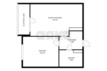 Фото №4: 1-комнатная квартира 35 м² - Краснодар, мкр. жилой комплекс Ural, ул. Уральская, 87/7