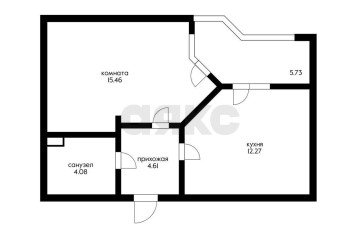 Фото №2: 1-комнатная квартира 36 м² - Краснодар, мкр. жилой комплекс Облака, ул. имени Генерала Корнилова, 9к3