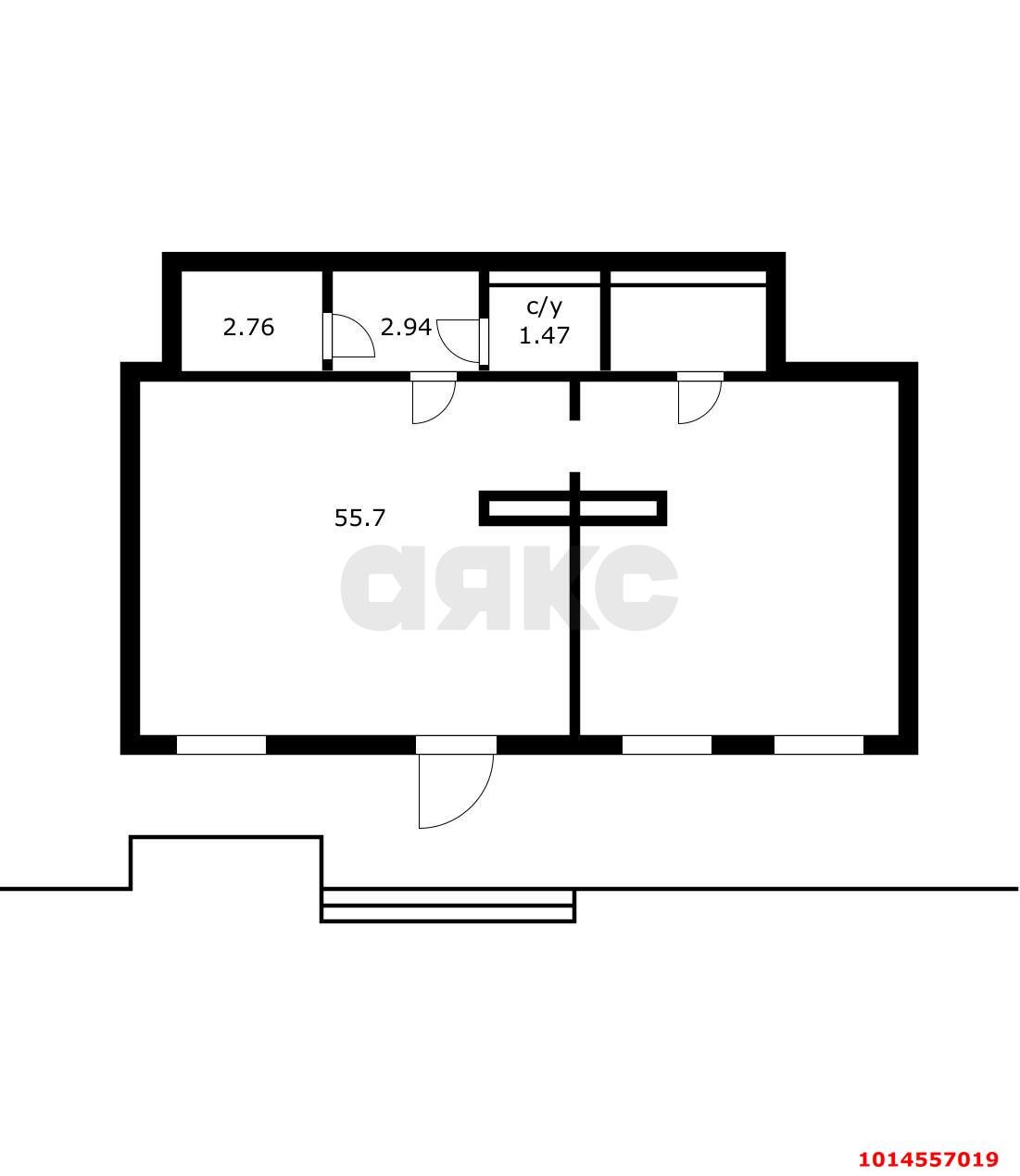 Фото №7: Торговое помещение 57 м² - Краснодар, жилой комплекс Все Свои, ул. Колхозная, 5