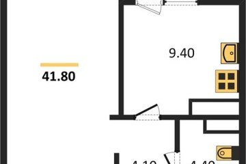 Фото №1: 1-комнатная квартира 45 м² - Краснодар, мкр. жилой комплекс Югге, 