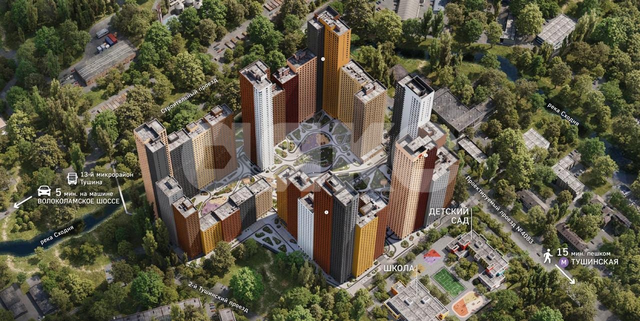 Фото №6: Студия 30 м² - Москва, ЖК Скай Гарден, пр-д Строительный, 9