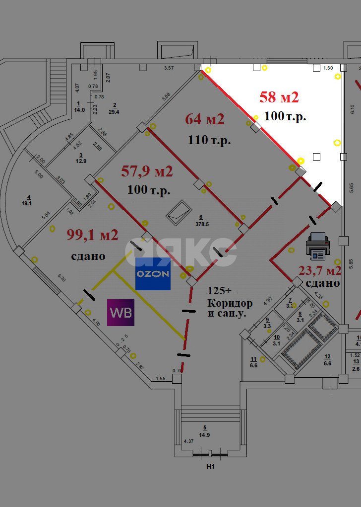 Фото №5: Коммерция 58 м² - Ростов-на-Дону, Западный, ул. Зорге, 9