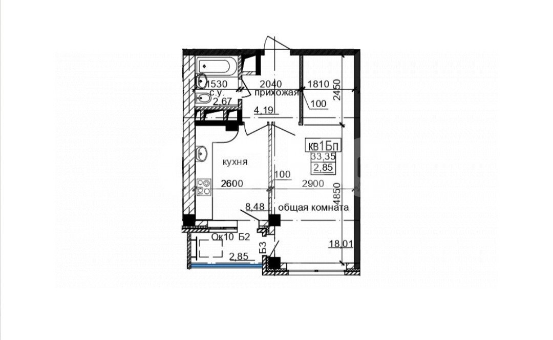 Фото №10: 1-комнатная квартира 34 м² - Горячий Ключ, Курортная Зона, ул. Ленина, 147А