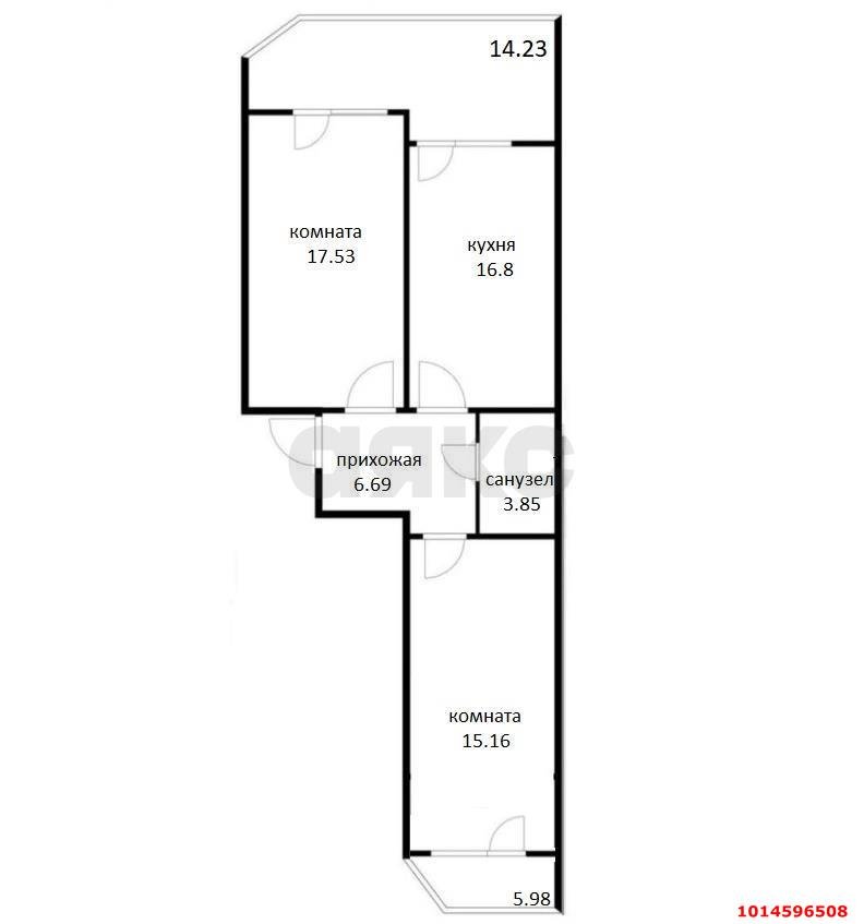Фото №19: 2-комнатная квартира 80 м² - Краснодар, Любимово, 2