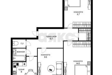 Фото №2: 3-комнатная квартира 70 м² - Краснодар, мкр. Юбилейный, ул. 70-летия Октября, 8