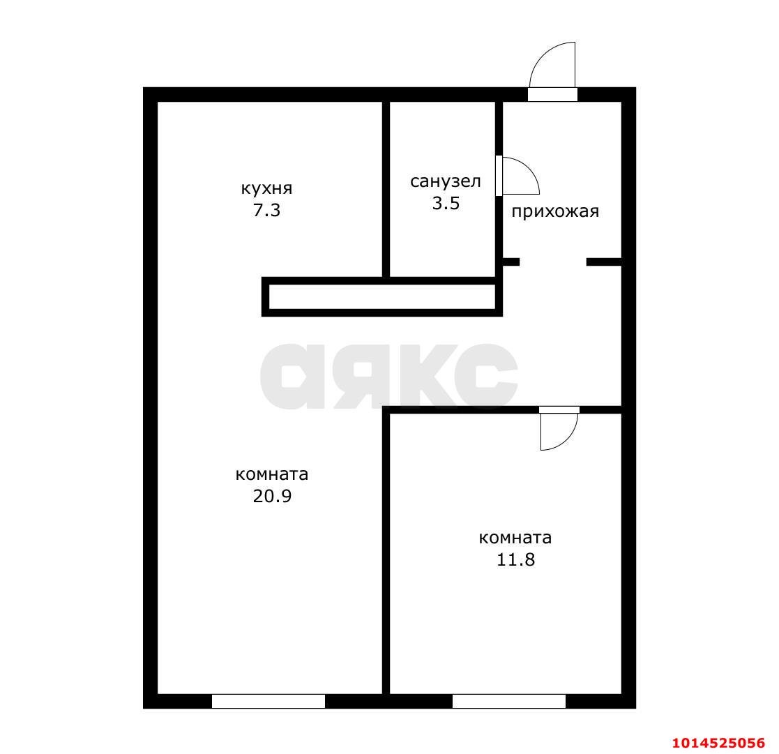 Фото №20: Апартаменты 47 м² - Краснодар, жилой комплекс Гранд Пэлэс, ул. Уральская, 75/6