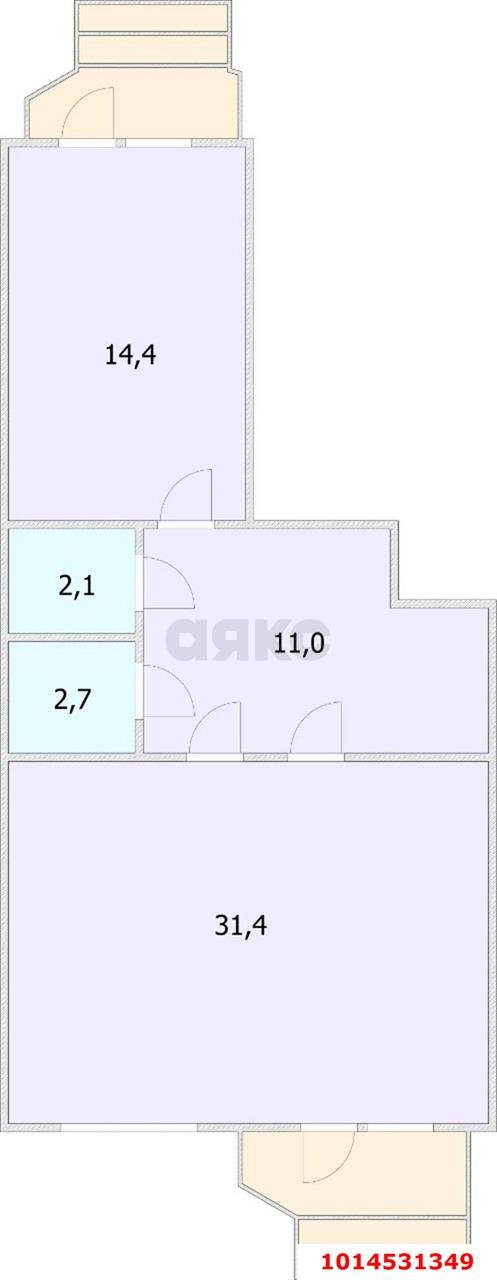 Фото №7: Торговое помещение 62 м² - Краснодар, жилой комплекс Севастопольский, ул. Восточно-Кругликовская, 20