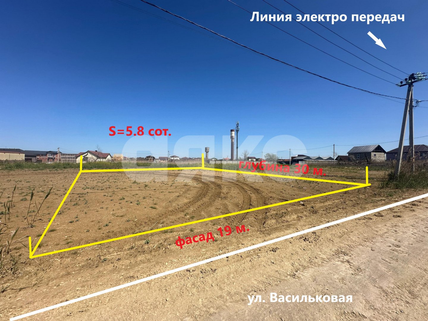 Фото №1: Земельный участок под ИЖС 5.76 сот. - Голубицкая, ул. Васильковая, 18