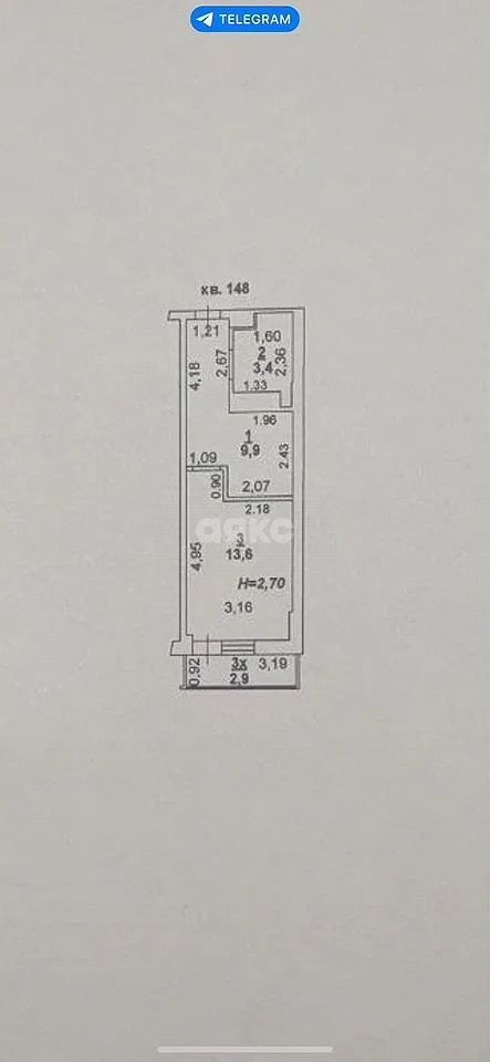 Фото №14: 1-комнатная квартира 26 м² - Ростов-на-Дону, Чкаловский, пер. Днепровский, 124Н