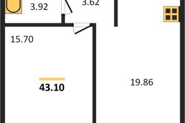Фото №1: 1-комнатная квартира 43 м² - Краснодар, мкр. жилой комплекс Гарантия в Немецкой Деревне, ул. Атлантическая, 2к4
