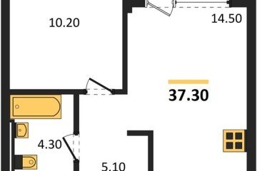 Фото №1: 1-комнатная квартира 37 м² - Краснодар, мкр. Прикубанский внутригородской округ, 