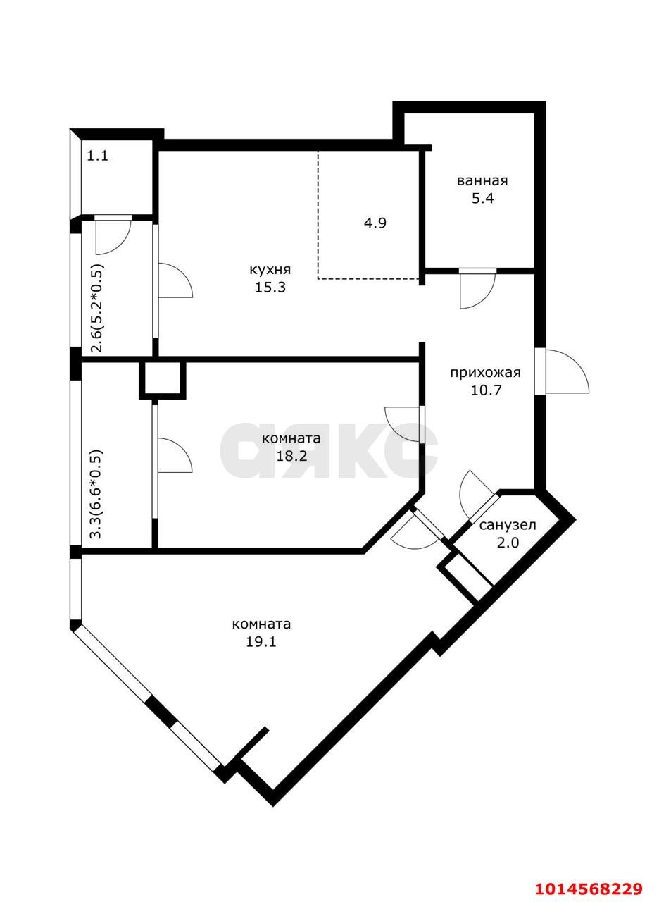 Фото №11: 2-комнатная квартира 85 м² - Краснодар, жилой комплекс Девелопмент Плаза, ул. имени 40-летия Победы, 33Г
