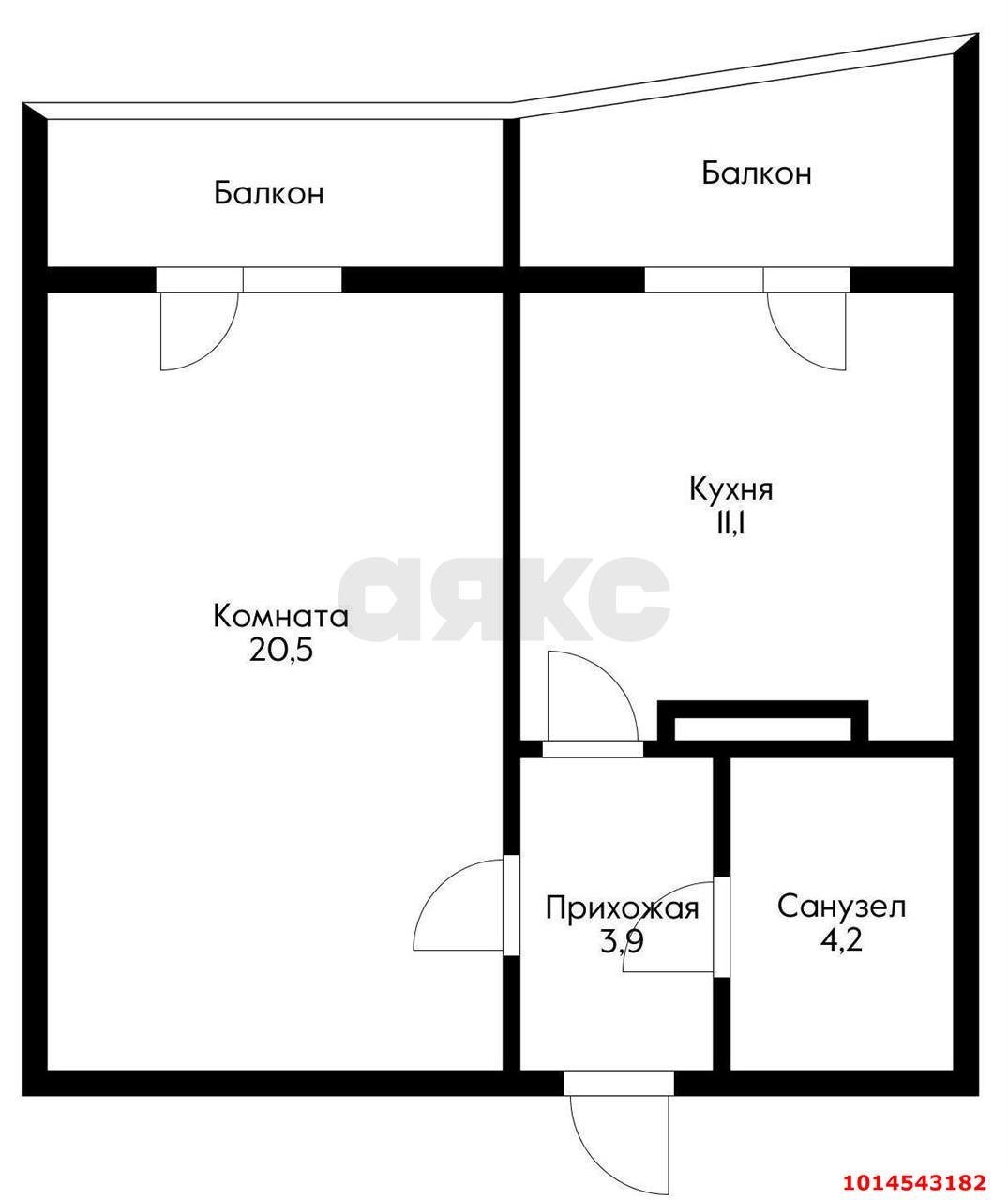 Фото №16: 1-комнатная квартира 47 м² - Краснодар, Фестивальный, ул. Гаражная, 79