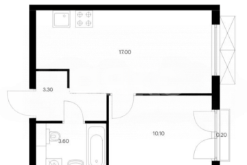 Фото №1: 2-комнатная квартира 34 м² - Глухово, ул. Советская, 13Бс2