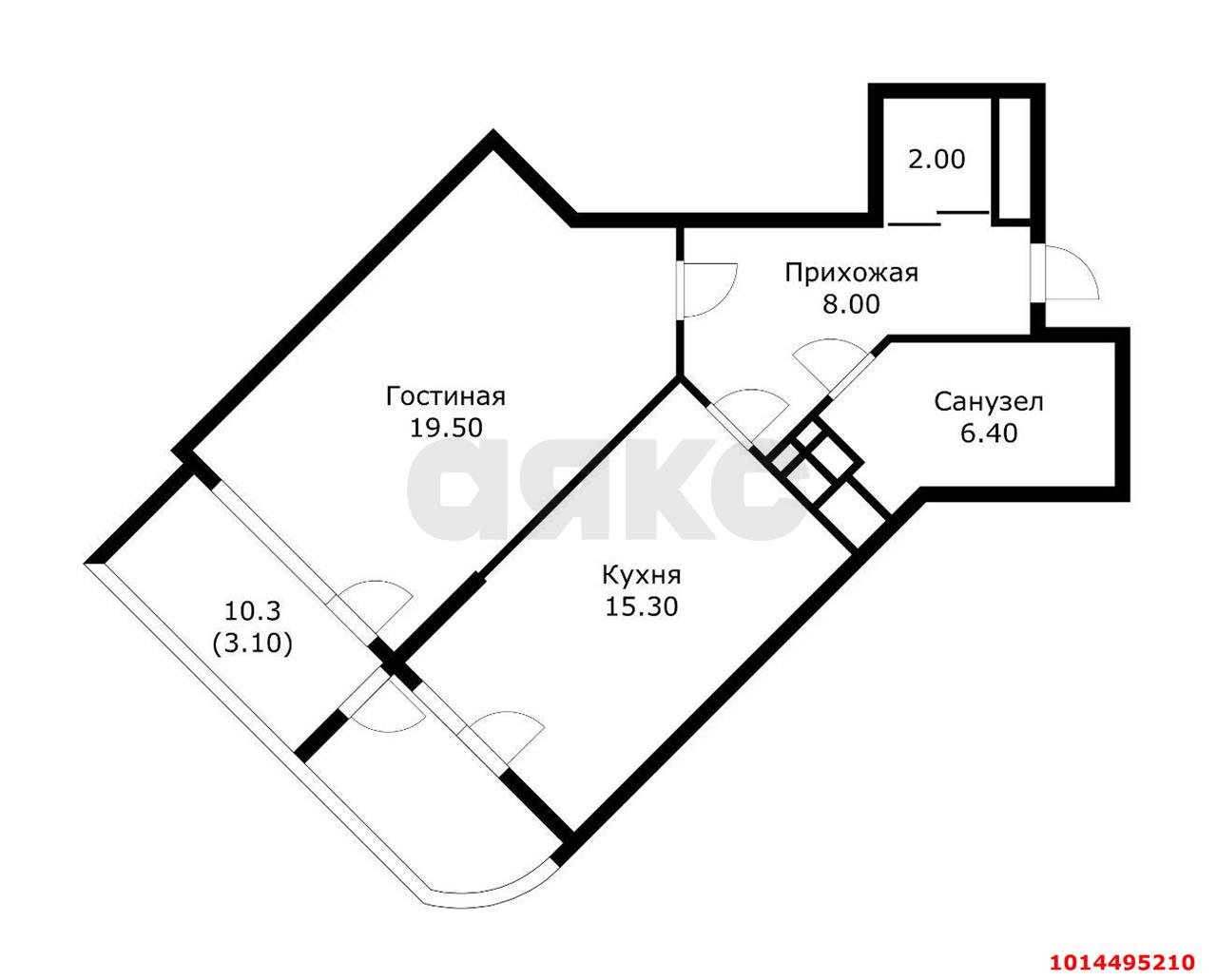 Фото №20: 1-комнатная квартира 62 м² - Краснодар, Юбилейный, б-р Клары Лучко, 14к1
