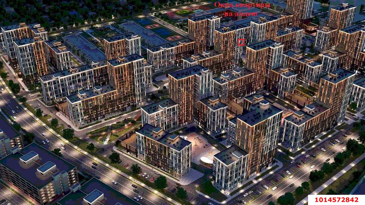 Фото №1: 3-комнатная квартира 69 м² - Краснодар, жилой комплекс Народные Кварталы, ул. Народная, 54лит1