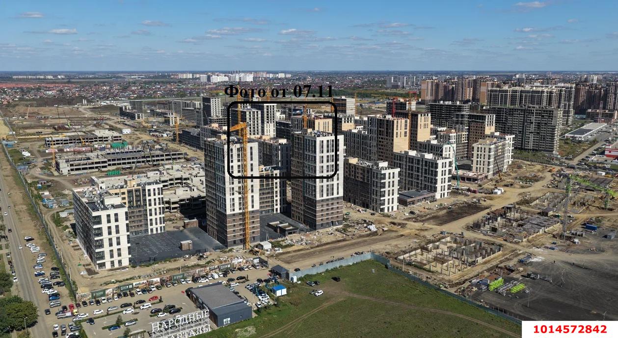 Фото №3: 3-комнатная квартира 69 м² - Краснодар, жилой комплекс Народные Кварталы, ул. Народная, 54лит1