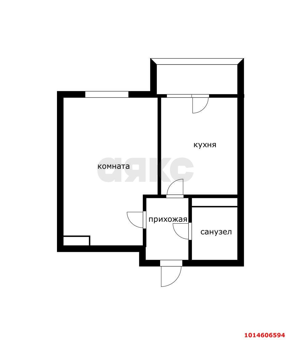 Фото №14: 1-комнатная квартира 42 м² - Краснодар, жилой комплекс Атмосфера, ул. Московская, 125к2
