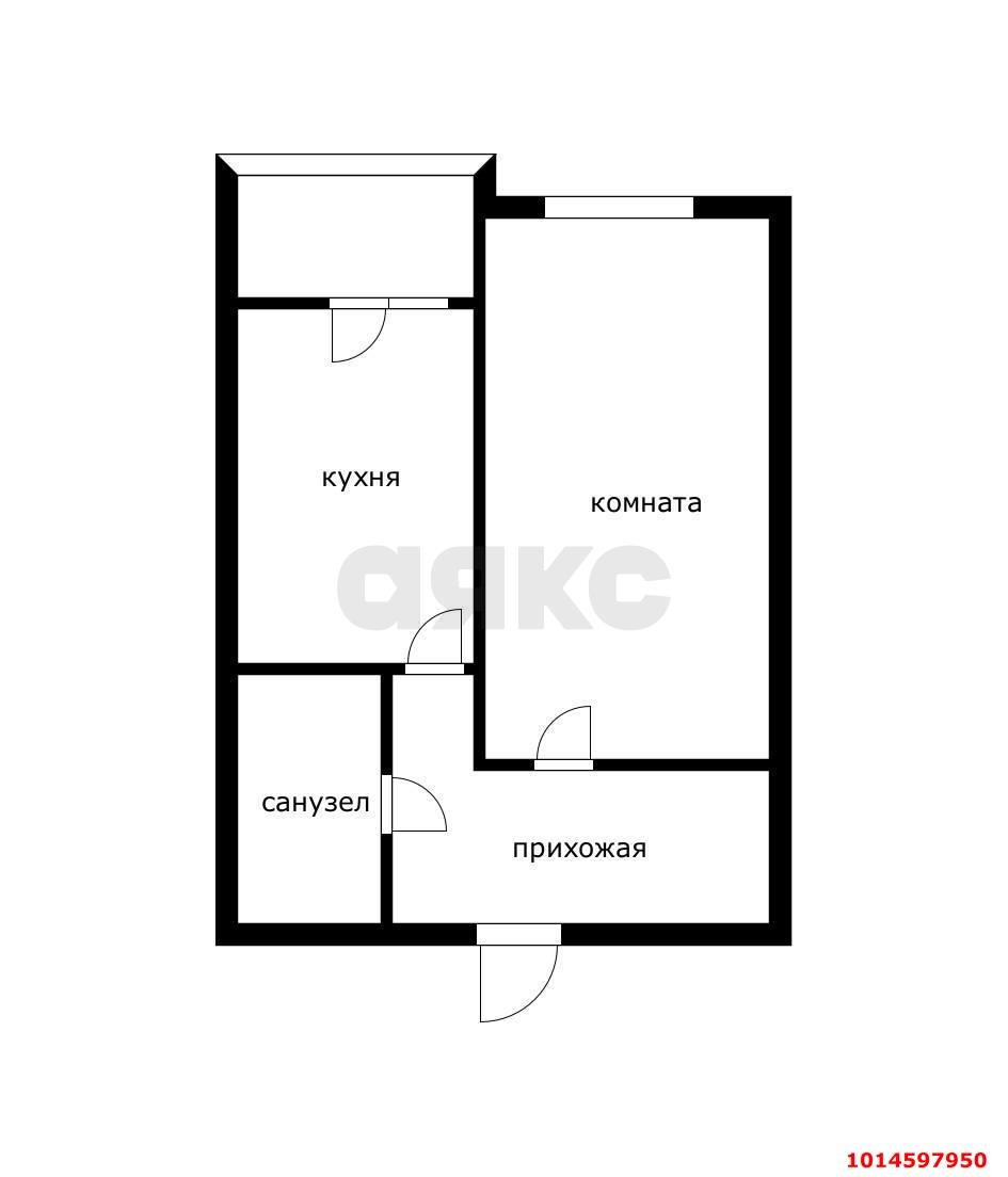 Фото №16: 1-комнатная квартира 43 м² - Краснодар, жилой комплекс Дружный, ул. Адмирала Серебрякова, 3к2