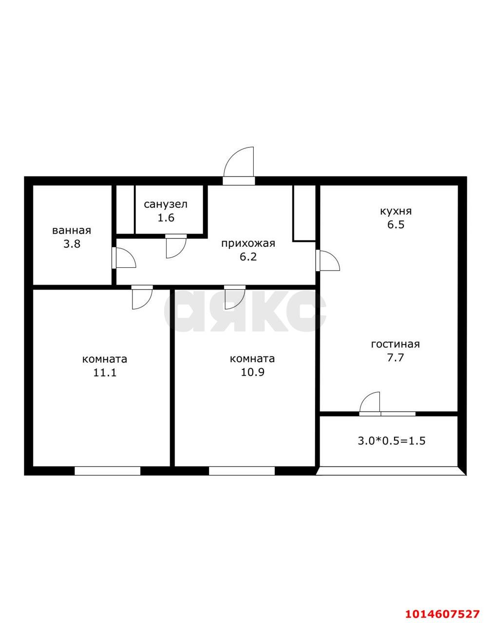 Фото №5: 2-комнатная квартира 51 м² - Краснодар, жилой комплекс Ракурс, ул. имени Героя Ростовского, 8