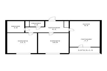 Фото №5: 2-комнатная квартира 49 м² - Краснодар, мкр. жилой комплекс Ракурс, ул. имени Героя Ростовского, 8