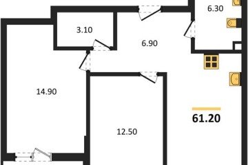 Фото №1: 2-комнатная квартира 61 м² - Майкоп, мкр. ЖК Звезды, 