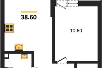 Фото №1: 1-комнатная квартира 38 м² - Майкоп, мкр. ЖК Звезды, 