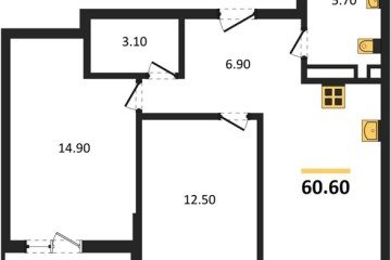 Фото №1: 2-комнатная квартира 60 м² - Майкоп, мкр. ЖК Звезды, 